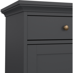 Florence 3 Door 3 Drawer Matt Grey Sideboard - Size: 91.66 x 147.7 x 46.1cm - Furniture To Go - Wilko - thumbnail 6