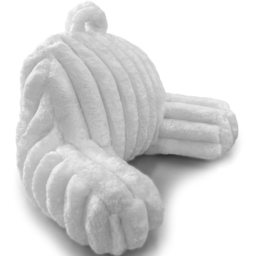 Velosso White Jumbo Cord Back Pillow 65 x 55cm - Size: 65 x 55 x 1cm - Wilko - thumbnail 4
