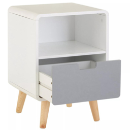 Premier Housewares Milo Single Drawer Cabinet - White - Interiors by Premier - Wilko - thumbnail 7