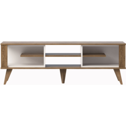 Decorotika Ionis 6 Shelf White and Oak TV Unit - Size: 52.5 x 160 x 35cm - Multi - Wilko - thumbnail 5