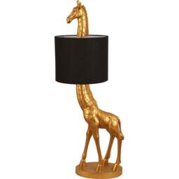 Giraffe Floor Lamp Black and Gold - Wilko - thumbnail 1