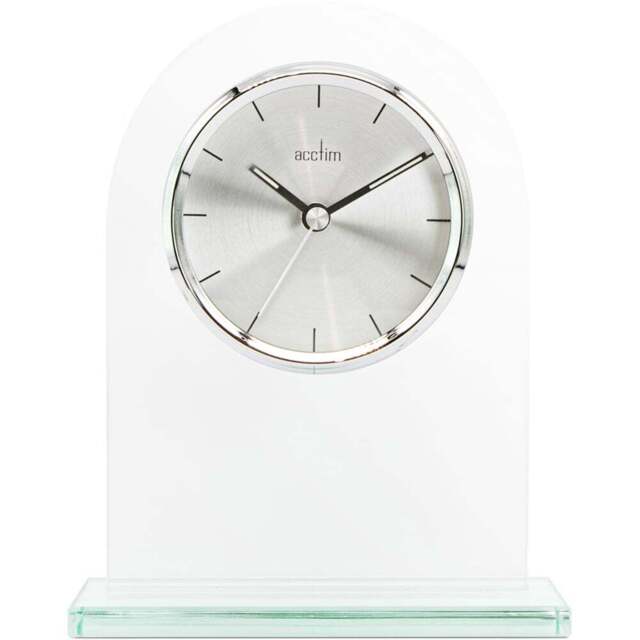 Acctim Ledburn Glass Mantel Table Clock - Size: 5 x 12.7 x 16.9cm - Multi - Wilko - image 1