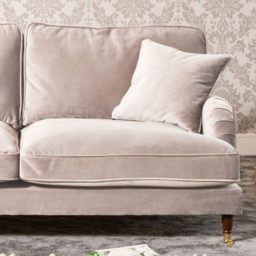 Mackenzie 3 Seater Silver Plush Velvet Sofa - Artemis Home - Wilko - thumbnail 3
