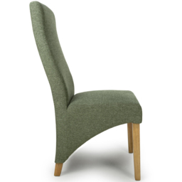 Shankar Baxter Set of 2 Green Weave Dining Chair - Wilko - thumbnail 5