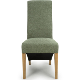 Shankar Baxter Set of 2 Green Weave Dining Chair - Wilko - thumbnail 6