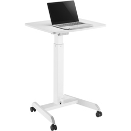 ProperAV Mobile Sit or Stand Variable Height Trolley Workstation White - Size: 14 x 69 x 70cm - Wilko - thumbnail 3