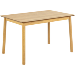 Florence Barlow 4 Seater Rectangular Dining Table Matt Oak - Brown - Furniture To Go - Wilko - thumbnail 3