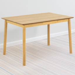 Florence Barlow 4 Seater Rectangular Dining Table Matt Oak - Brown - Furniture To Go - Wilko