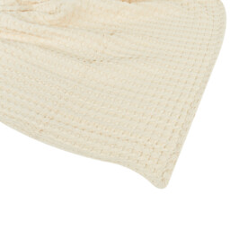 Walton Waffle Large Throw - Natural - Wilko - thumbnail 3
