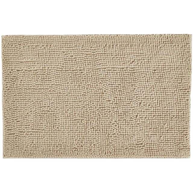 Allure Bath Fashions Stone Chenille Microfibre Supersoft Non-Slip Bobble Bath Mat 50 x 80cm - Brown - Wilko - image 1