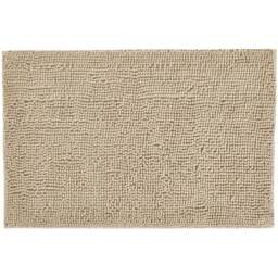 Allure Bath Fashions Stone Chenille Microfibre Supersoft Non-Slip Bobble Bath Mat 50 x 80cm - Brown - Wilko