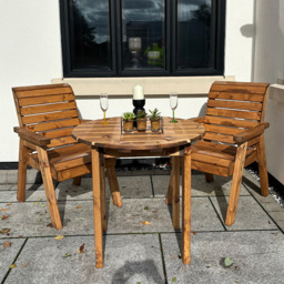 Charles Taylor Thatcham 2 Seater Garden Dining Set - Brown - Wilko - thumbnail 7