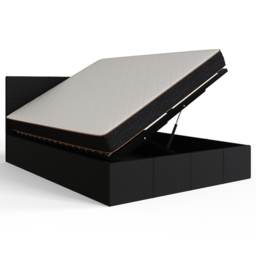 GFW Double Black Side Lift Ottoman Bed - Wilko - thumbnail 6