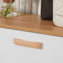 HOMCOM 3 Flip Down Drawer White Slim Shoe Cabinet - Size: 122 x 23.5 cm x 70cm - Wilko - thumbnail 4