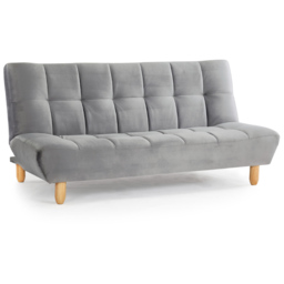 Home Detail Macey 2 Seater Grey Velvet Sofa Bed - Wilko - thumbnail 3