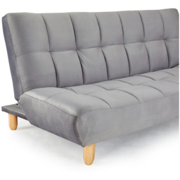 Home Detail Macey 2 Seater Grey Velvet Sofa Bed - Wilko - thumbnail 6