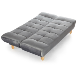 Home Detail Macey 2 Seater Grey Velvet Sofa Bed - Wilko - thumbnail 4
