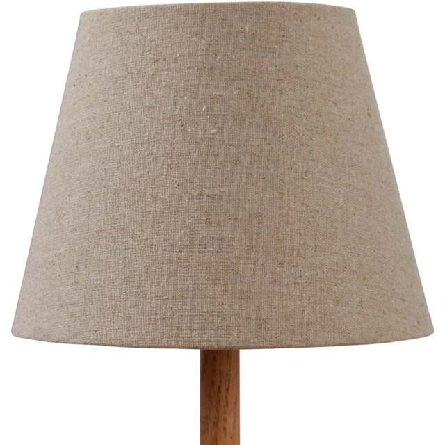 Lighting Collection Underwood Cream Linen Tapered Lamp Shade 20cm - Size: 6.3 x 21.5 x 21.5cm - Natural - Wilko - image 1