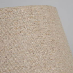 Lighting Collection Underwood Cream Linen Tapered Lamp Shade 20cm - Size: 6.3 x 21.5 x 21.5cm - Natural - Wilko - thumbnail 5