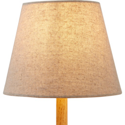 Lighting Collection Underwood Cream Linen Tapered Lamp Shade 20cm - Size: 6.3 x 21.5 x 21.5cm - Natural - Wilko - thumbnail 4