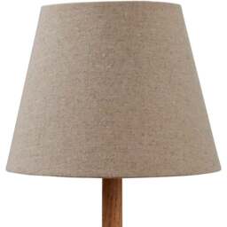 Lighting Collection Underwood Cream Linen Tapered Lamp Shade 20cm - Size: 6.3 x 21.5 x 21.5cm - Natural - Wilko