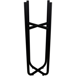 Botanik Leaf Design Black Metal Planter Stand and Copper Plant Pot Set - Size: 62 x 18 x 18cm - Brown - Wilko - thumbnail 3