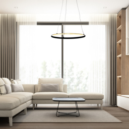 Milagro Orion Black LED Pendant Lamp 230V - Size: 40 x 40 x 90cm - Wilko - thumbnail 6