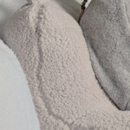Teddy Fleece Cuddle Chair - Silver - Size: 90 x 40 x 40 cm - Wilko - thumbnail 7