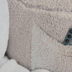 Teddy Fleece Cuddle Chair - Silver - Size: 90 x 40 x 40 cm - Wilko - thumbnail 6