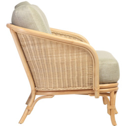 Desser Furniture Royal 2 Seater Roma Sage Natural Rattan Sofa - Brown - Wilko - thumbnail 5