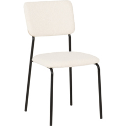 Seconique Sheldon Set of 4 Ivory Boucle Dining Chairs - White - Wilko - thumbnail 5