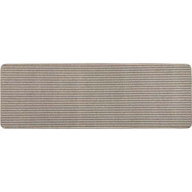 My Mat White and Brown Twist Stripe Stain Resistant Runner 67 x 200cm - Size: 67 x 200 x 2cm - Wilko - image 1