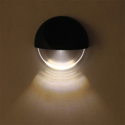 Luxform Ivy LED Solar Wall Light 4 Pack - Size: 3.5 x 9 x 8.5cm - Black - Wilko - thumbnail 3