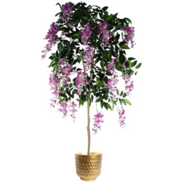 Leaf Gold Honeycomb Metal Planter 20cm - Size: 20 x 22 x 22cm - Wilko - thumbnail 4