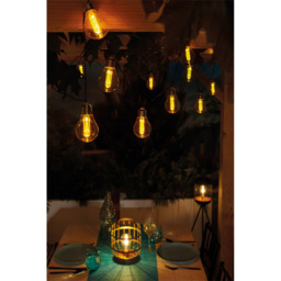 Luxform Corfu Solar Powered 15 Warm White String Lights - Size: 380 x 7.8 x 0.5cm - Clear - Wilko - thumbnail 5