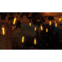 Luxform Corfu Solar Powered 15 Warm White String Lights - Size: 380 x 7.8 x 0.5cm - Clear - Wilko - thumbnail 6