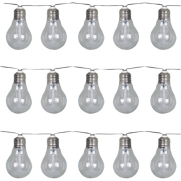 Luxform Corfu Solar Powered 15 Warm White String Lights - Size: 380 x 7.8 x 0.5cm - Clear - Wilko - thumbnail 3