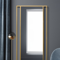 The Fenestra Gold Metal Leaner Wall Mirror 180 x 80cm - MirrorOutlet - Wilko - thumbnail 4