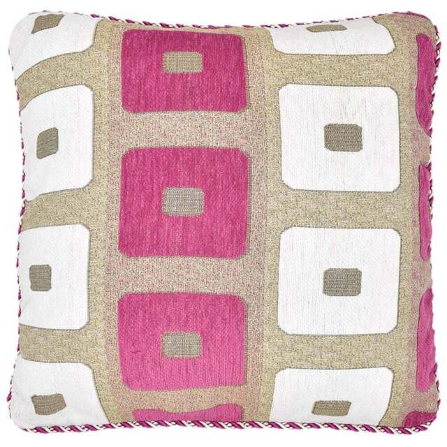 Intimates Glitter Square Pink Filled Cushion 43 x 43cm 2 Pack - Wilko - image 1