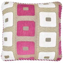 Intimates Glitter Square Pink Filled Cushion 43 x 43cm 2 Pack - Wilko