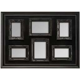 Premier Housewares 2300831 Complements 6-Photo Black Photo Frame - Size: Multi - Wilko