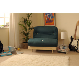 Brooklyn Small Double Sleeper Green Futon Base and Mattress - Size: Single - Wilko - thumbnail 4