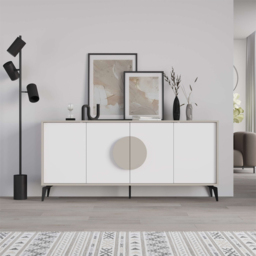 Decortie Gora Sandstone and White Console Sideboard - Multi - Wilko - thumbnail 7