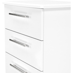 Crowndale Sherwood 4 Drawer Porcelain Matt Chest of Drawers - White - Wilko - thumbnail 6