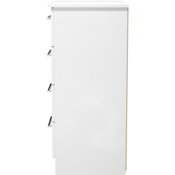 Crowndale Sherwood 4 Drawer Porcelain Matt Chest of Drawers - White - Wilko - thumbnail 4