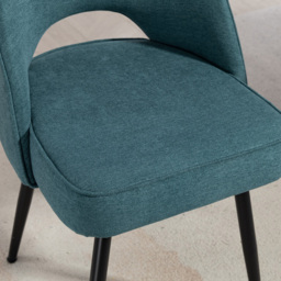 Artemis Home Ashley Set of 2 Teal Dining Chairs - Wilko - thumbnail 3