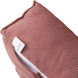 Living and Home Pink Corduroy Wedge Headboard Pillow with Side Pocket 180 x 50cm - Size: 50 x 180 x 20cm - Wilko - thumbnail 4