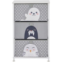 Liberty House Toys 3 Drawer Arctic Kids Storage Chest - Size: 73 x 45 x 30cm - Wilko - thumbnail 5