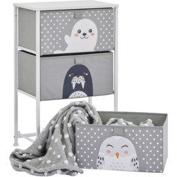 Liberty House Toys 3 Drawer Arctic Kids Storage Chest - Size: 73 x 45 x 30cm - Wilko - thumbnail 6