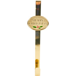 Merry Christmas Wreath Hanger Gold - Gold - Wilko - thumbnail 1